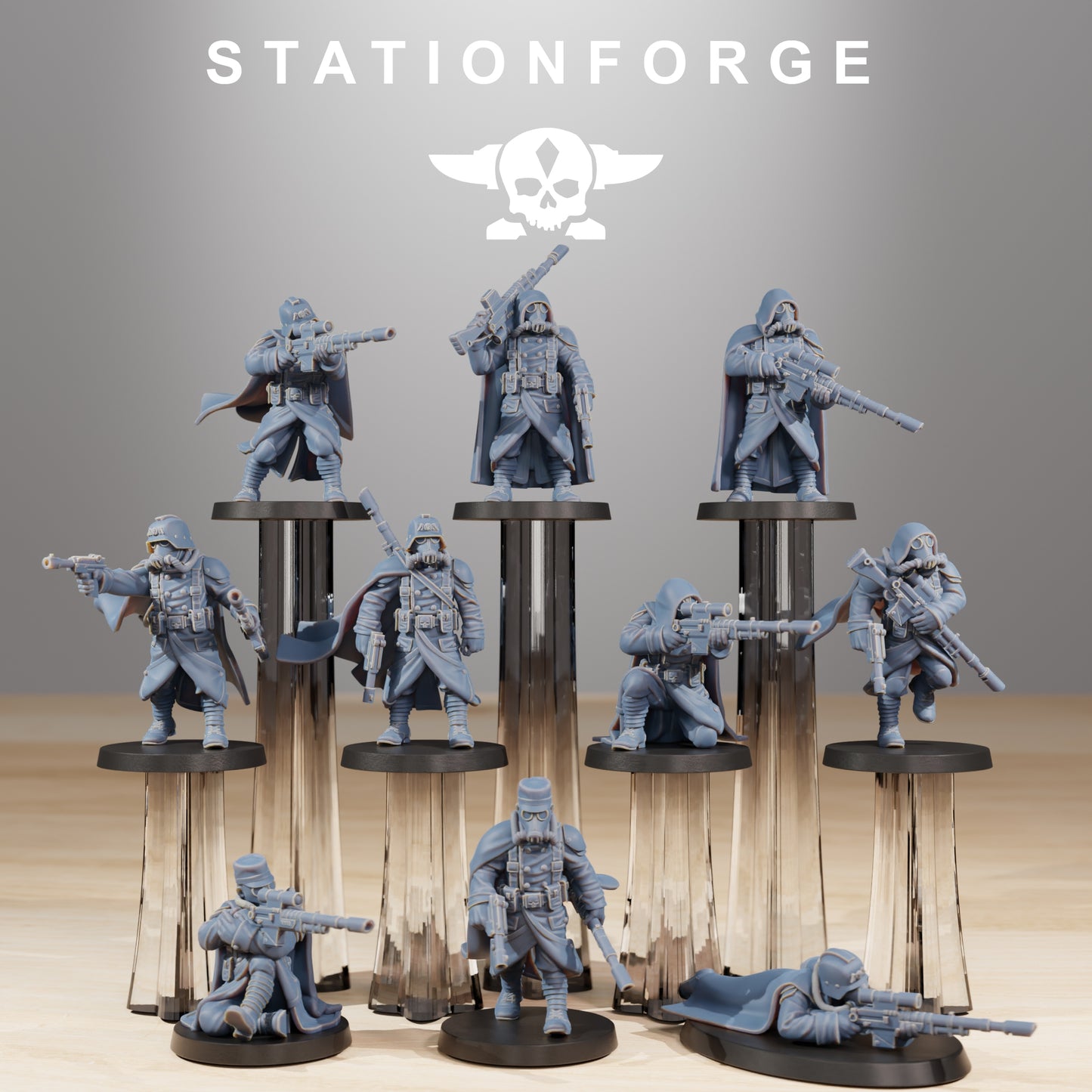Photo du produit 28mm Tabletop Minis Stationforge : Tireurs d'élite