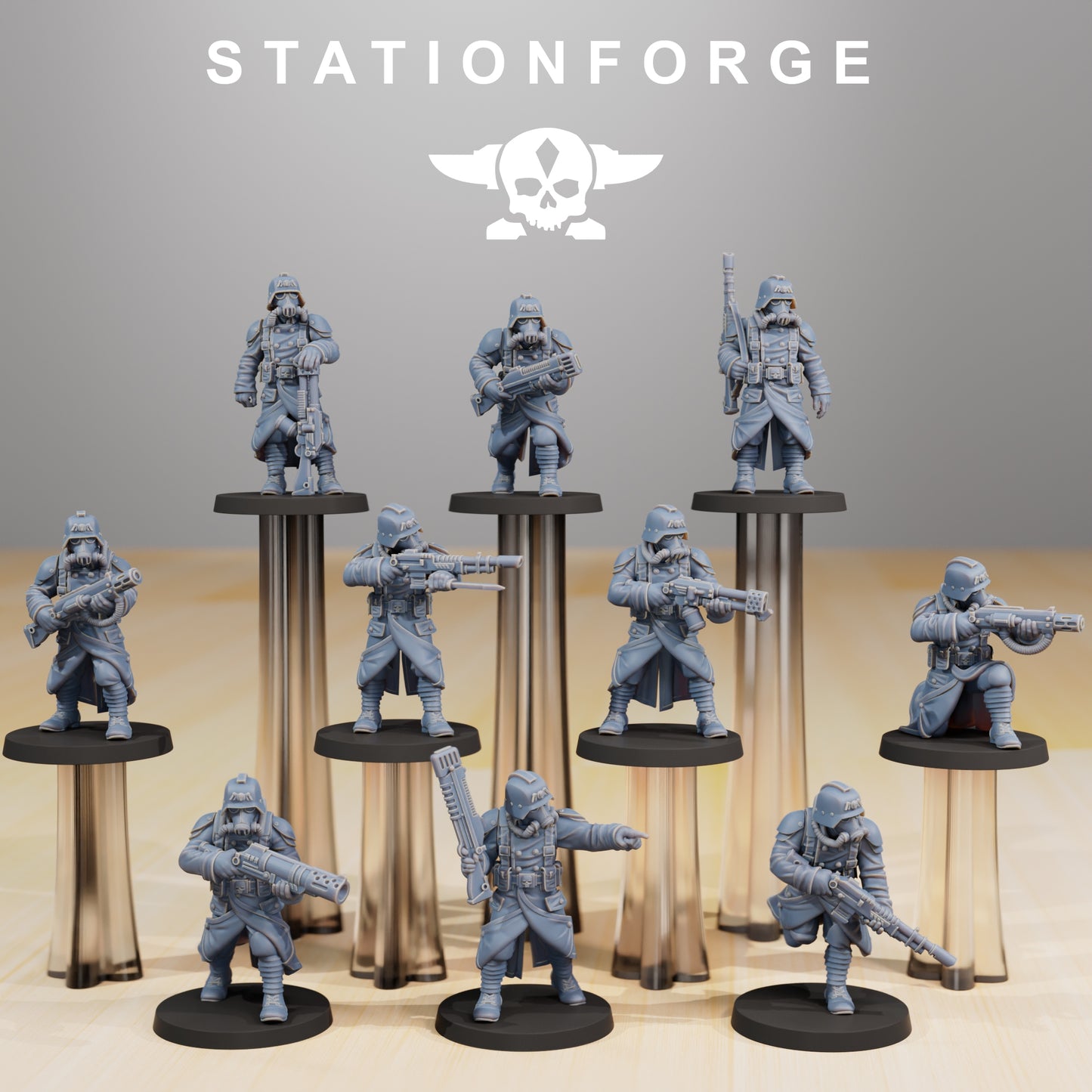 Photo du produit 28mm Tabletop Minis Stationforge : Constructeur d'infanterie