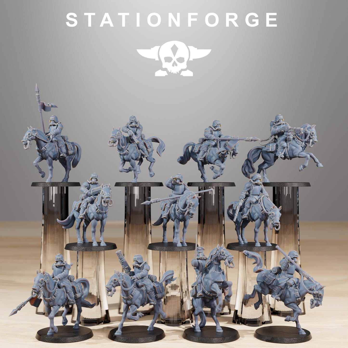 Photo du produit 28mm Tabletop Minis Stationforge : Cavalerie