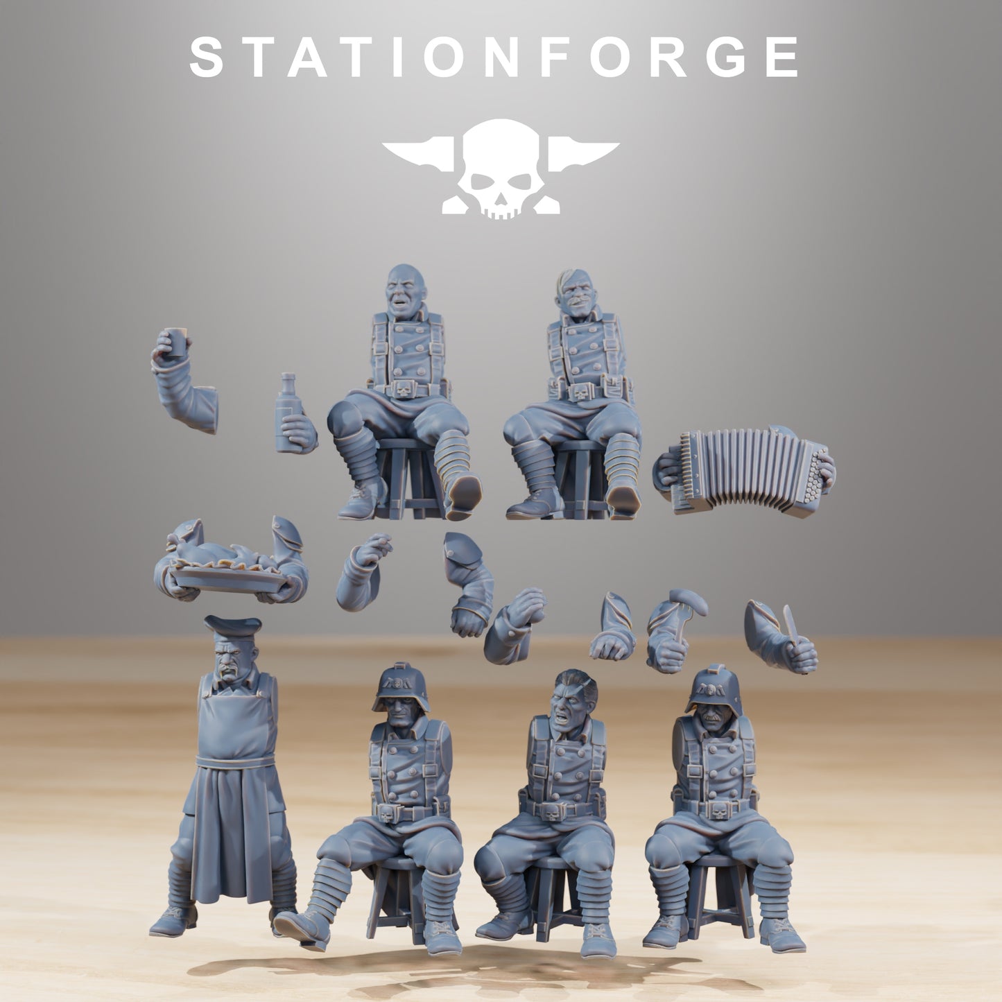 Photo du produit Minis Tabletop 28mm Stationforge : Fête des Fêtes