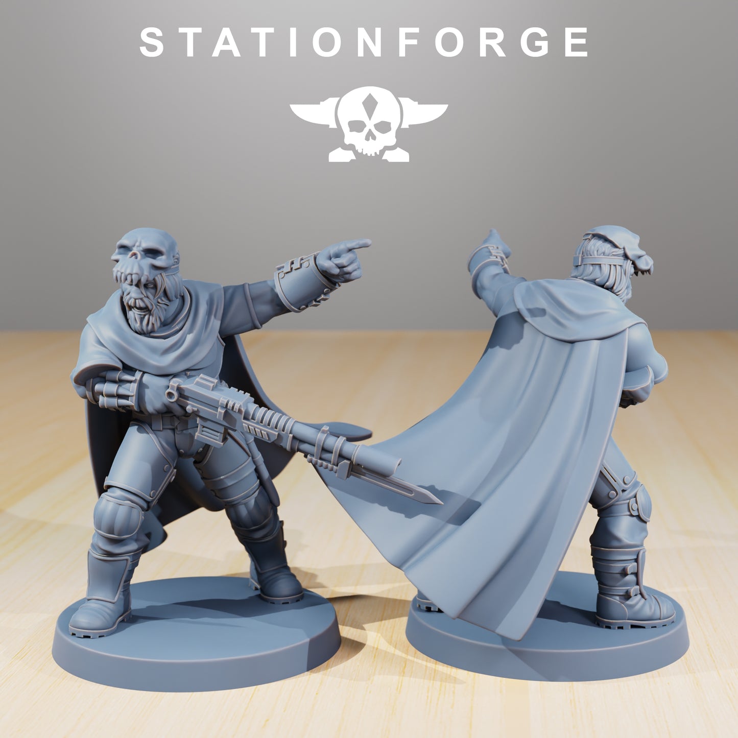 Photo du produit 28mm Tabletop Minis Stationforge : Chasseurs Orkaz