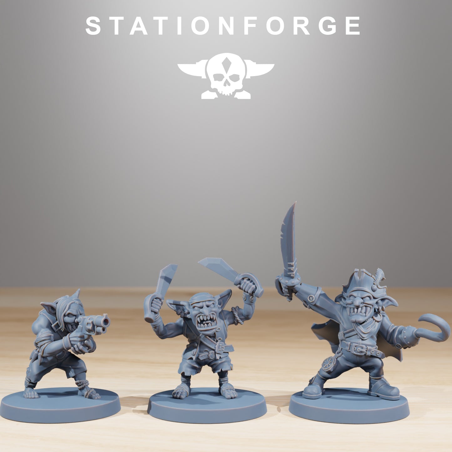 Photo du produit 28mm Tabletop Minis Stationforge : Pirates Gobs