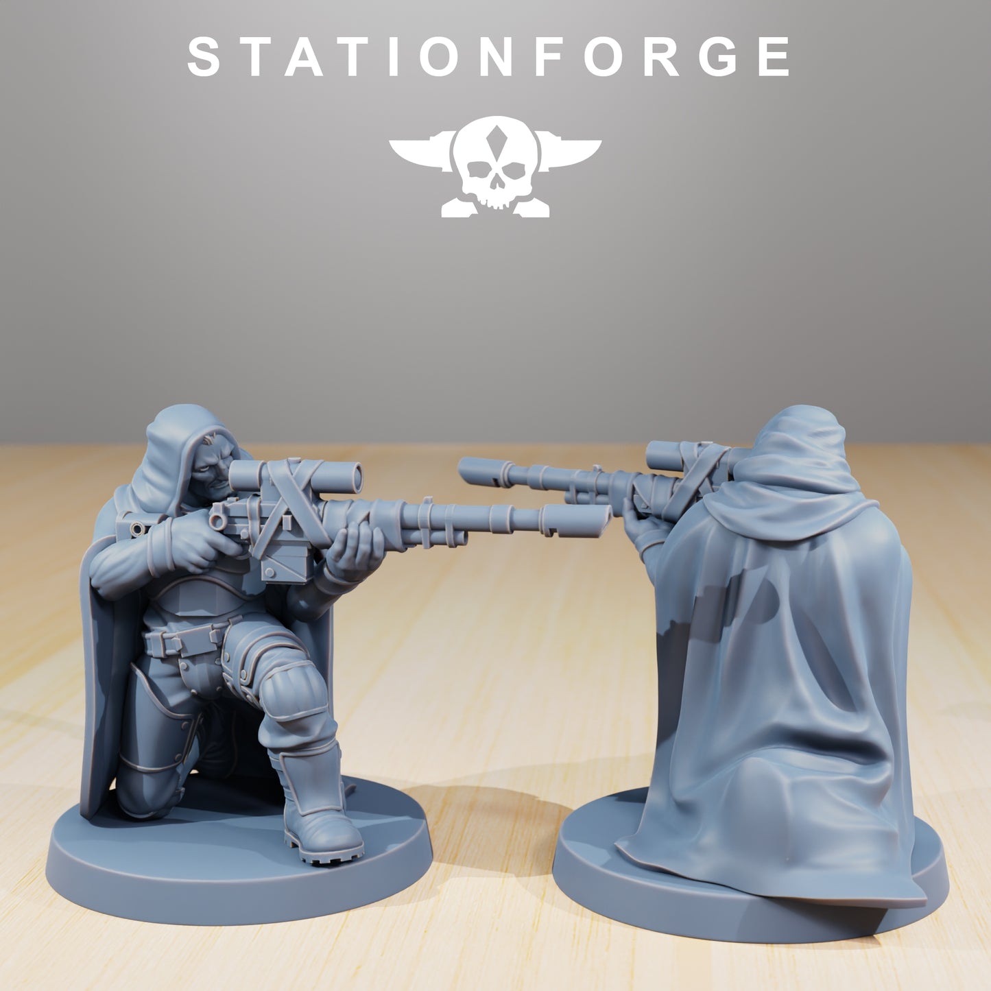 Photo du produit 28mm Tabletop Minis Stationforge : Chasseurs Orkaz