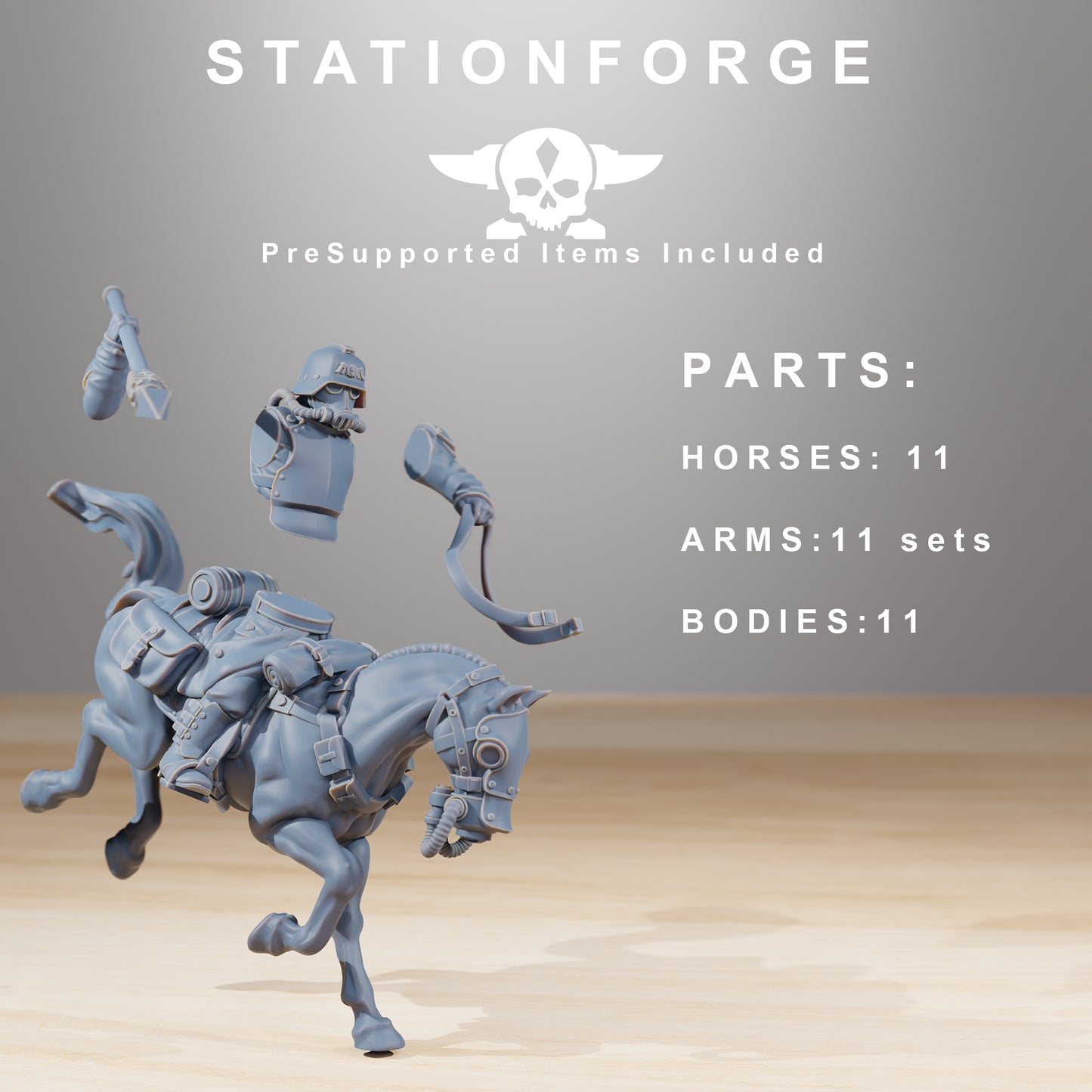 Photo du produit 28mm Tabletop Minis Stationforge : Cavalerie