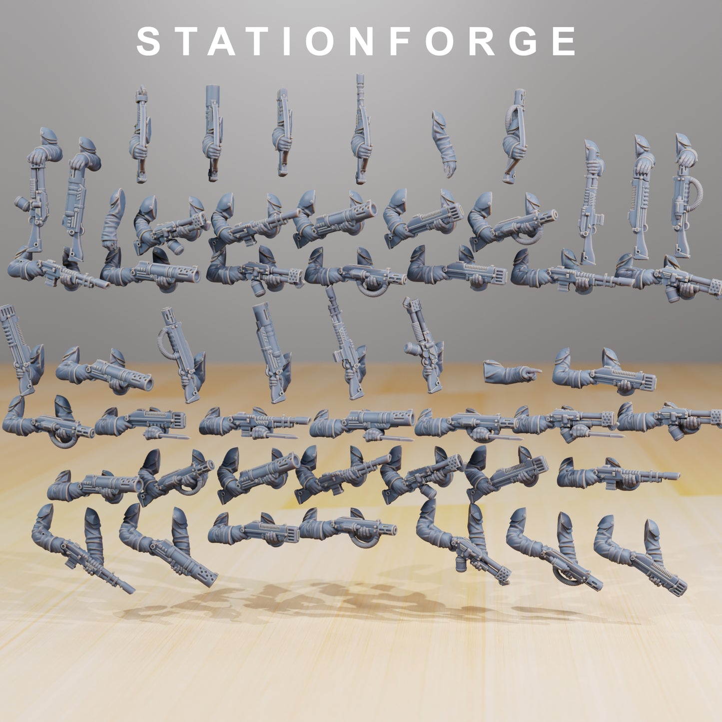 Photo du produit 28mm Tabletop Minis Stationforge : Constructeur d'infanterie
