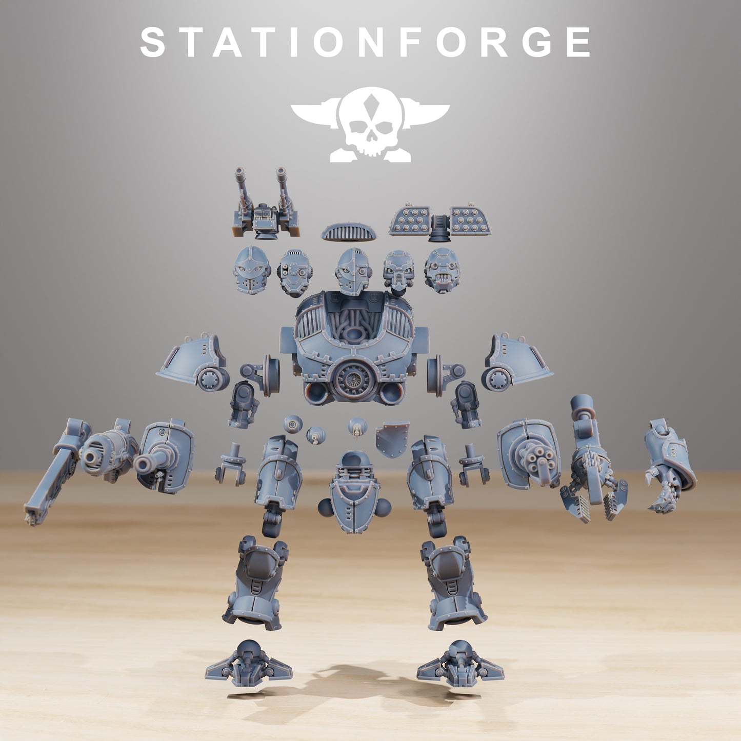 Photo du produit 28mm Tabletop Minis Stationforge : Defender MK2