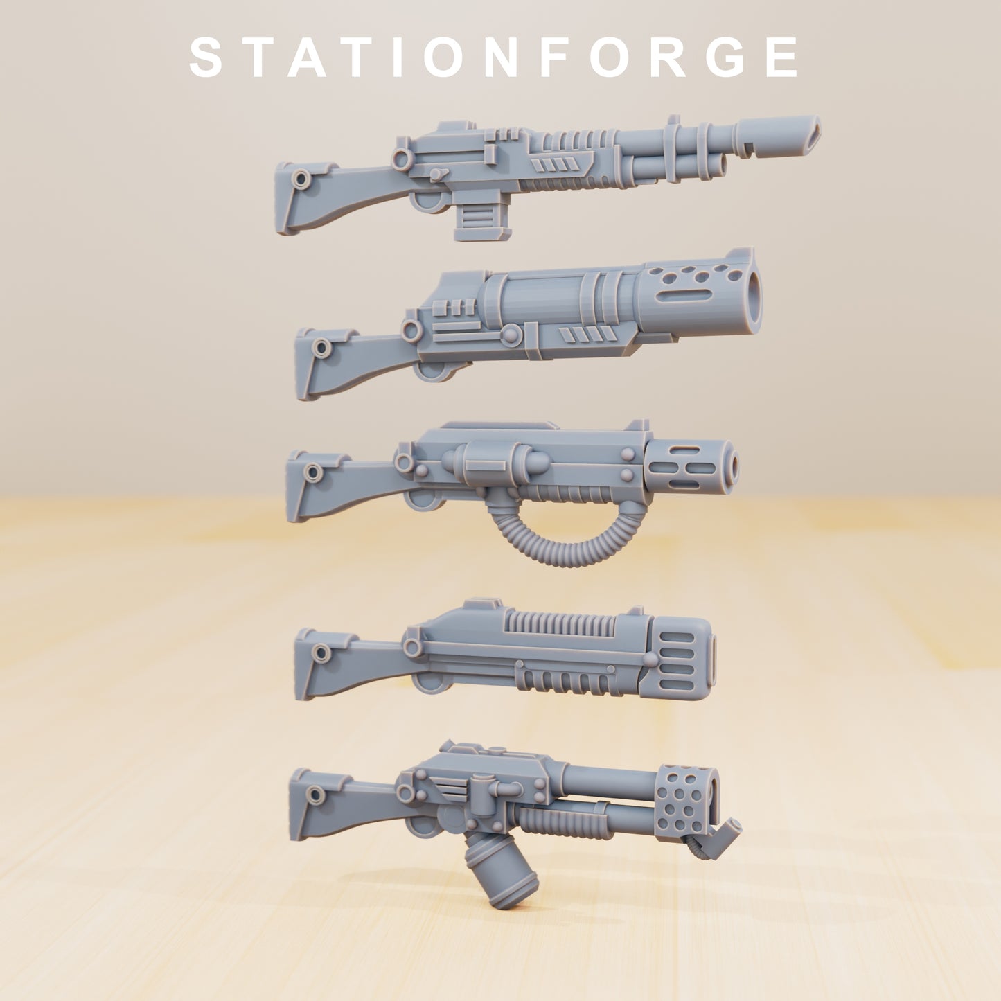 Photo du produit 28mm Tabletop Minis Stationforge : Constructeur d'infanterie