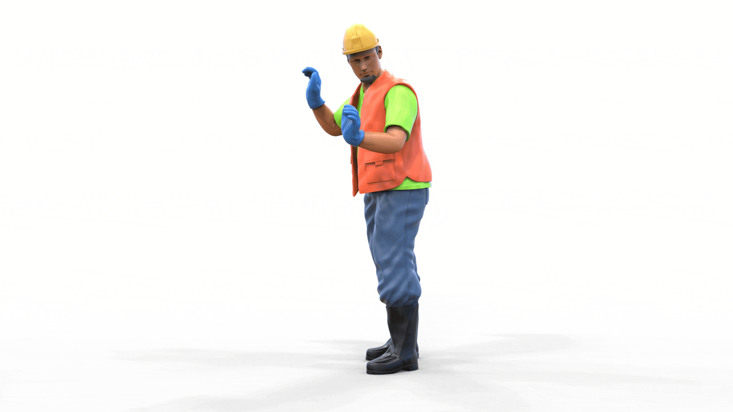 Photo du produit Diorama et modélisme Figurine miniature : Ouvrier 3