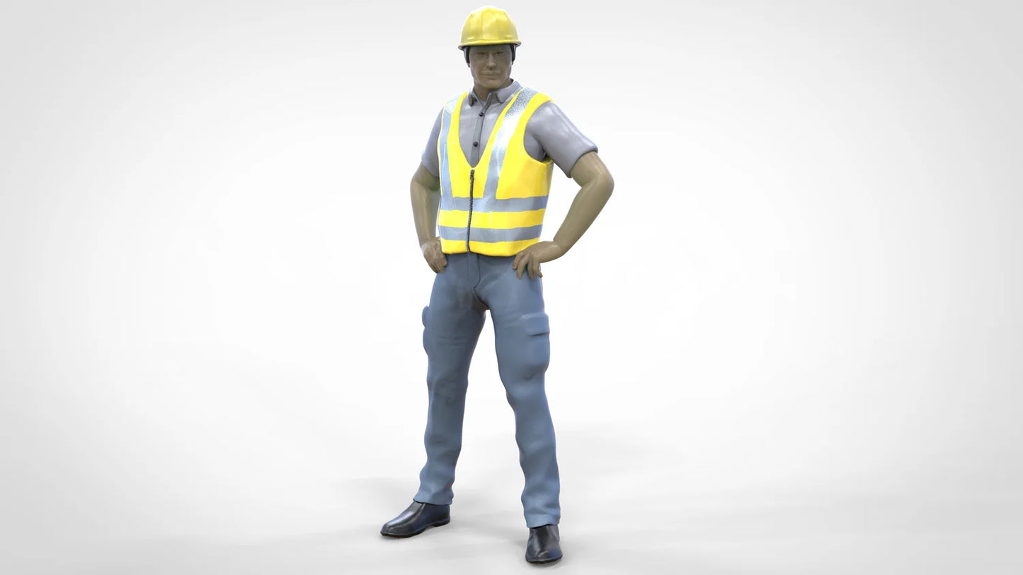 Photo produit diorama et modélisme figurine miniature : ensemble de travailleurs, 8 figurines
