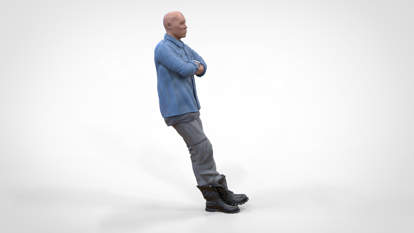 Photo du produit Diorama et modélisme Figurine miniature : Homme adossé