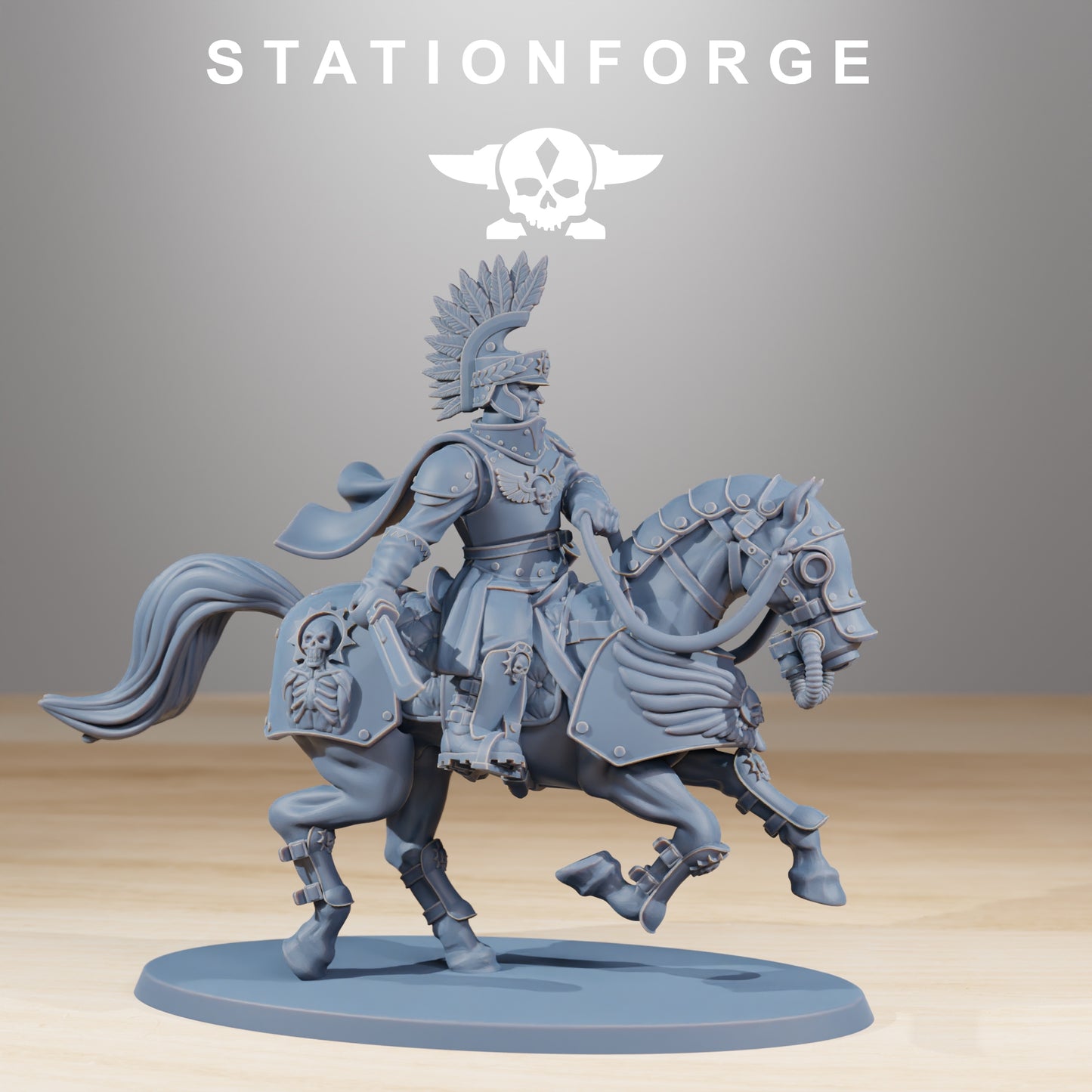 Photo de produit 28mm Tabletop Minis Stationforge : Commandants de cavalerie