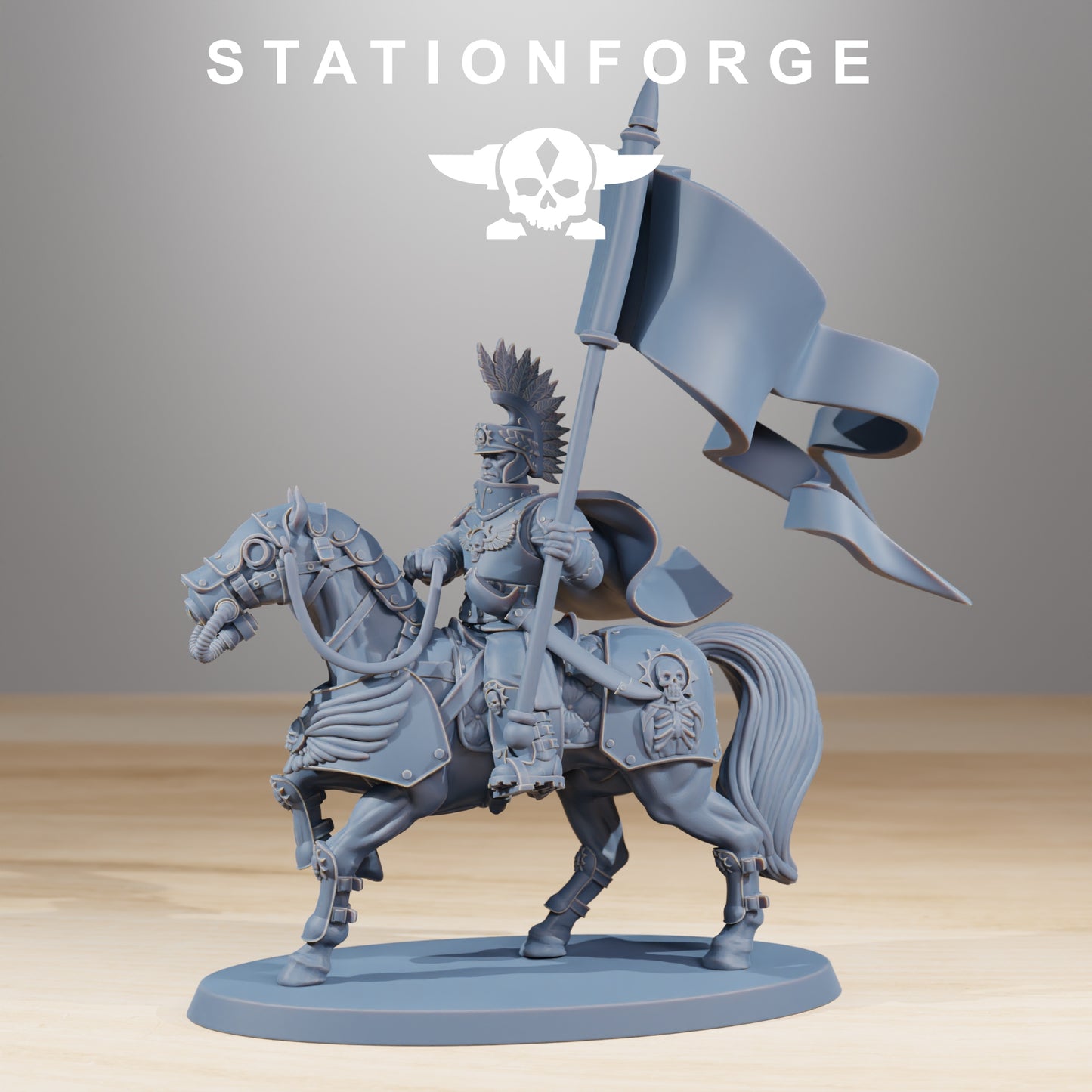 Photo de produit 28mm Tabletop Minis Stationforge : Commandants de cavalerie