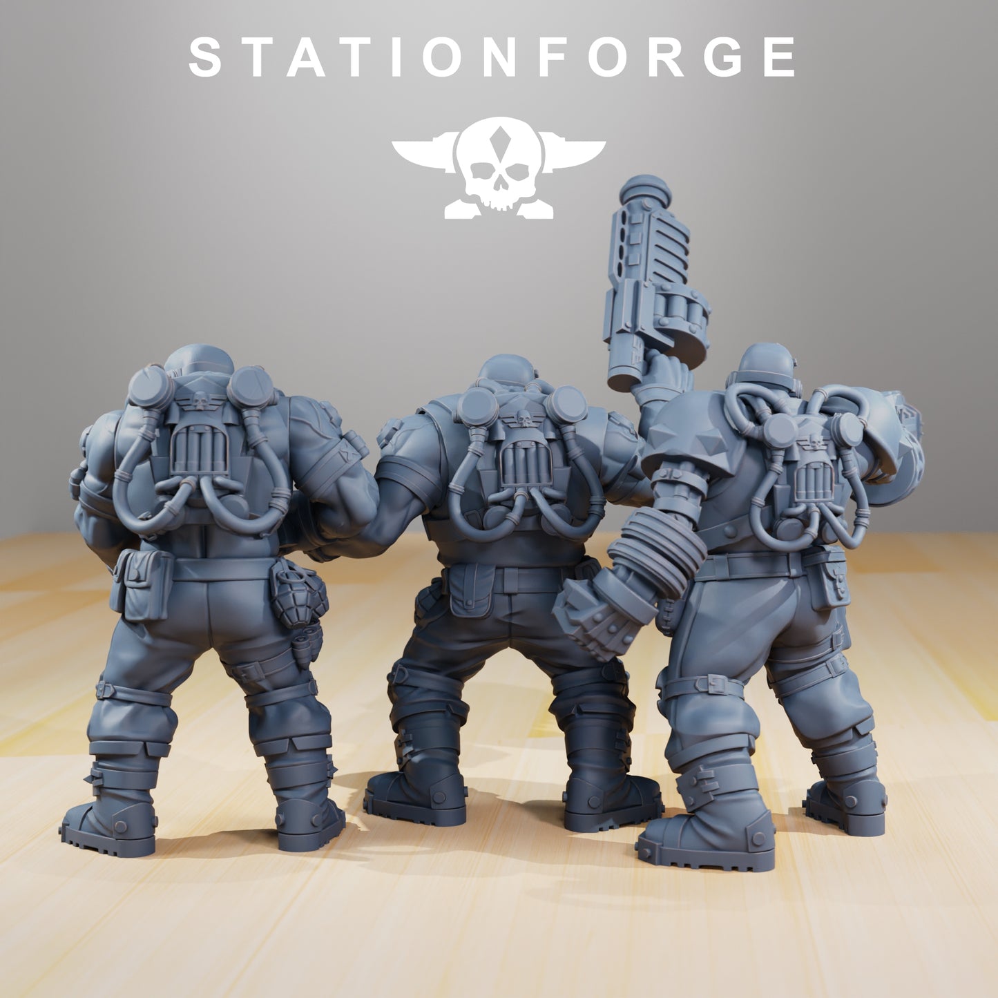 Photo du produit 28mm Tabletop Minis Stationforge : Guerriers de la Garde Nationale