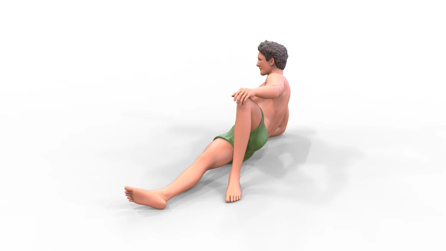 Photo du produit Diorama et modélisme Figurine miniature : Homme à la plage 1