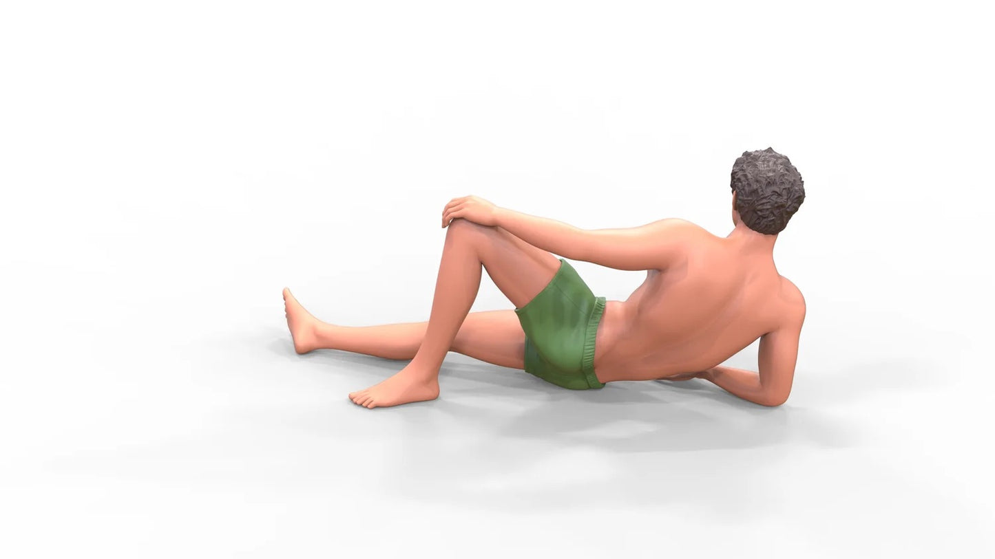 Photo du produit Diorama et modélisme Figurine miniature : Homme à la plage 1