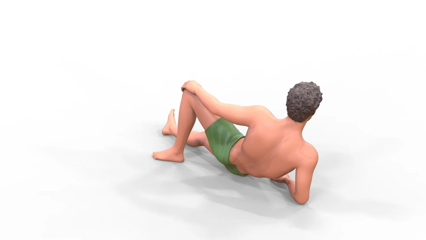 Photo du produit Diorama et modélisme Figurine miniature : Homme à la plage 1