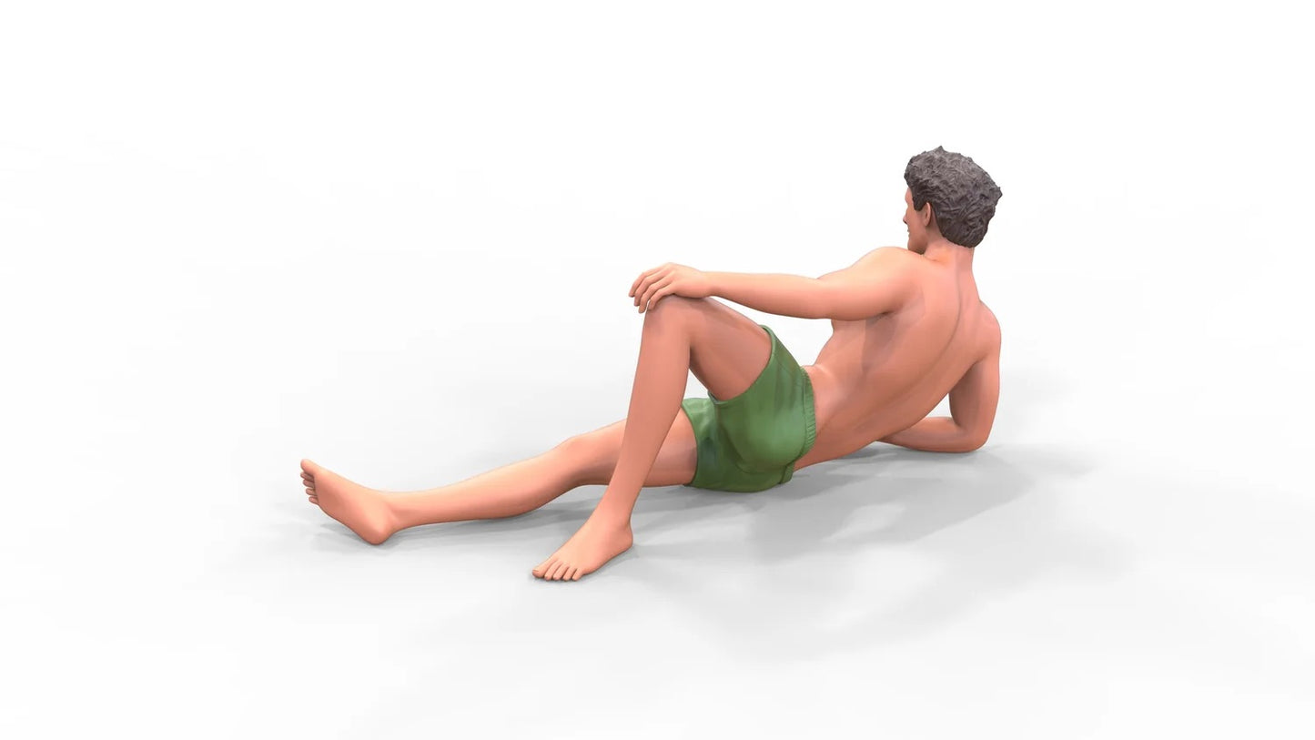 Photo du produit Diorama et modélisme Figurine miniature : Homme à la plage 1
