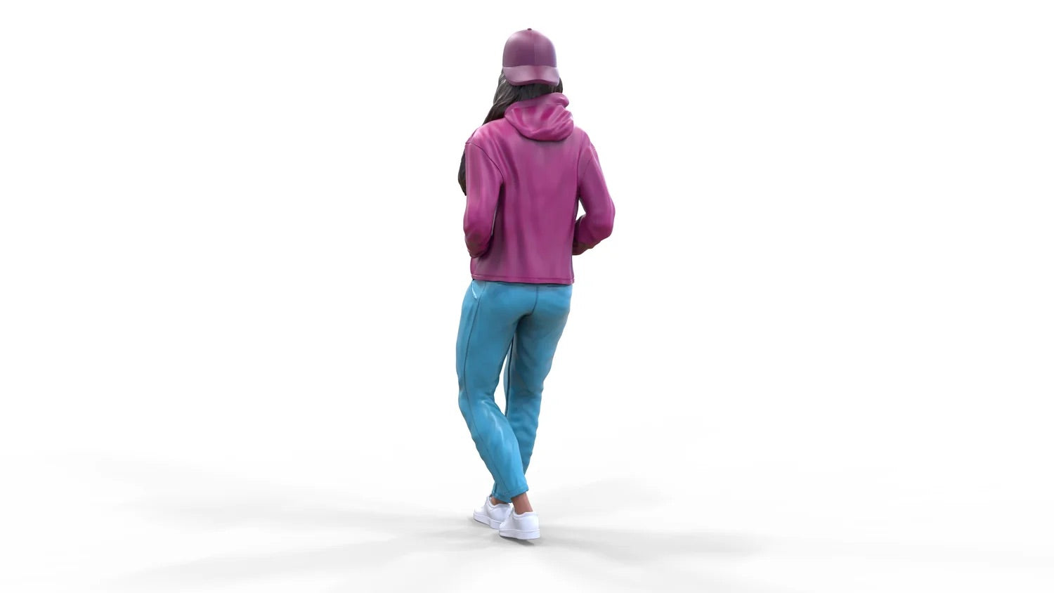 Photo du produit Diorama et modélisme Figurine miniature : Femme avec hoodie | Hip Hopperin