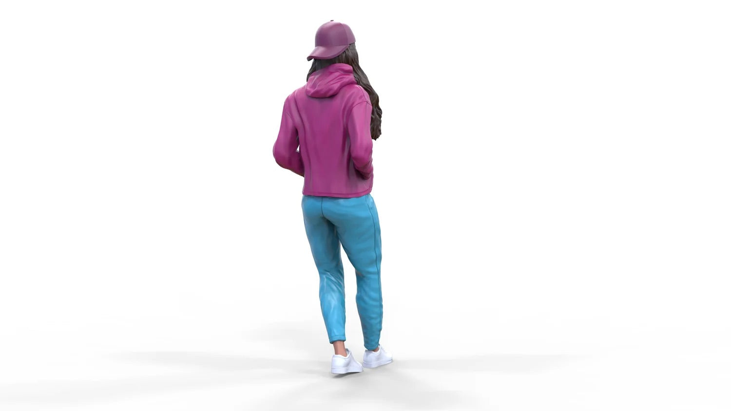 Photo du produit Diorama et modélisme Figurine miniature : Femme avec hoodie | Hip Hopperin