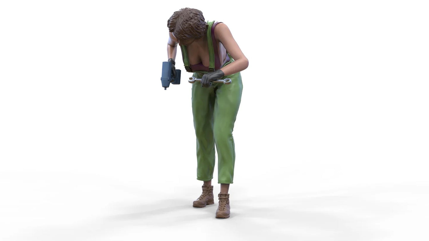 Photo du produit Diorama et modélisme Figurine miniature : Mécanicienne 3