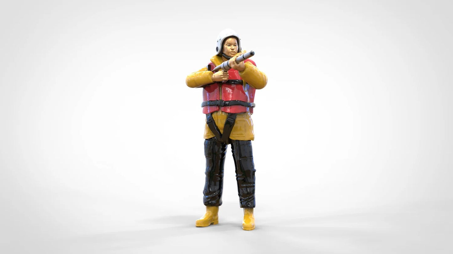 Photo du produit Diorama et modélisme Figurine miniature : Ensemble de sauveteurs en mer, 8 figurines