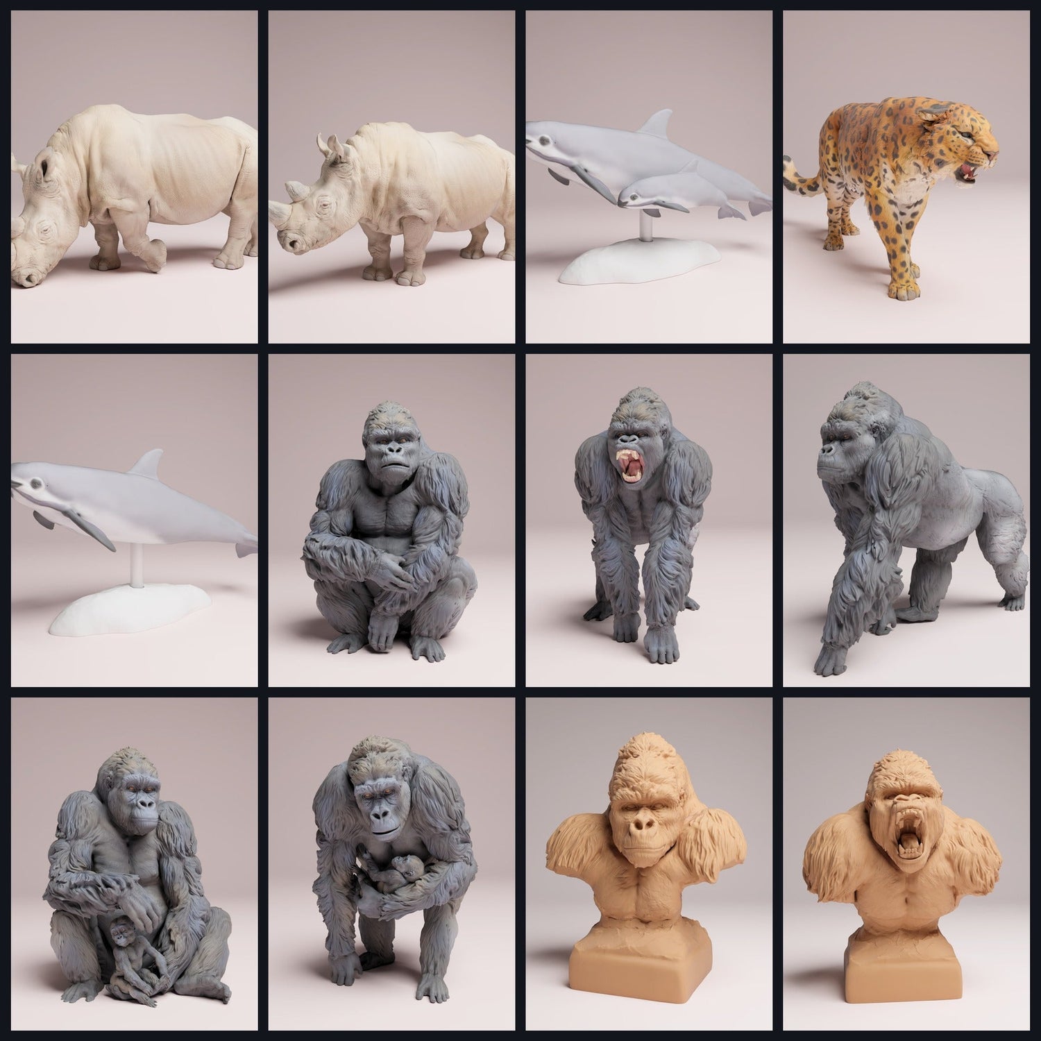 Cette image est l'image de catégorie pour la sortie 25_07 : Bedrohte Tierfiguren und Tierminiaturen für Diorama und Modellbau