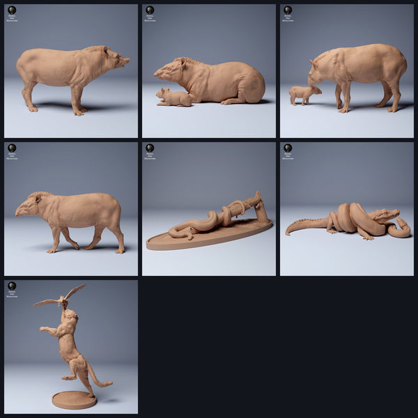 Cette image est l'image de catégorie pour la sortie 24_04: Amazonas-miniatures animales et figurines animales pour diorama et modélisme