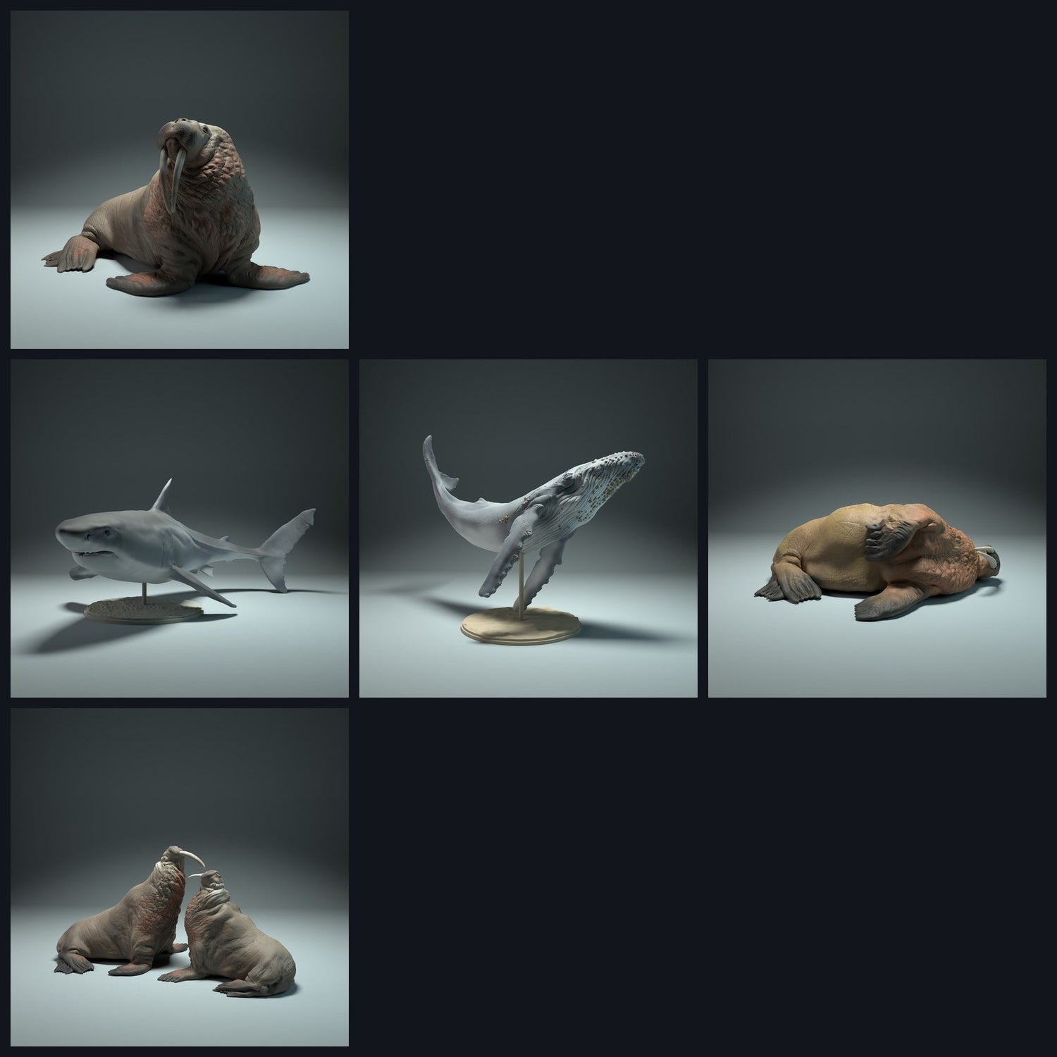 Cette image est l'image de catégorie pour la sortie 22_09 : Meeres-miniatures d'animaux pour diorama et modélisme