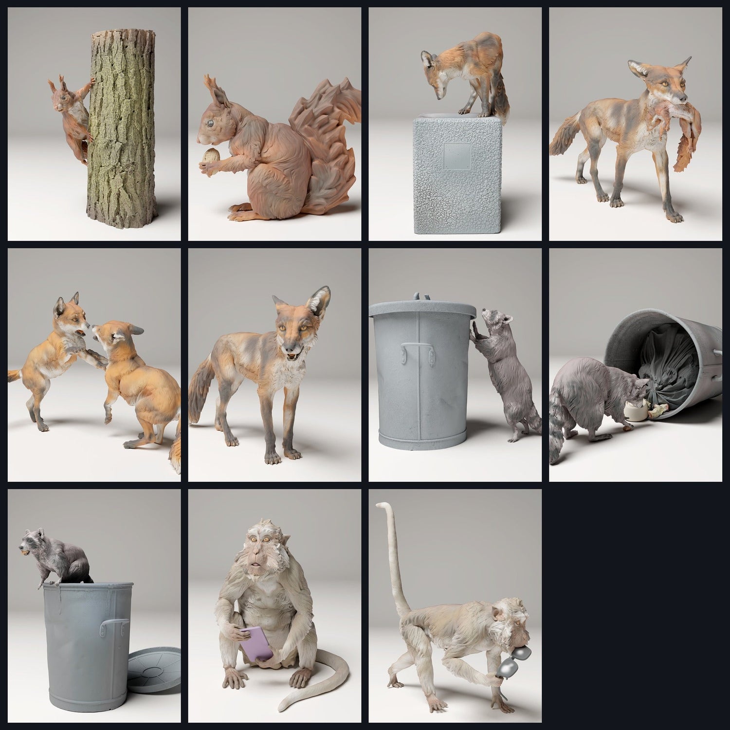 Cette image est l'image de catégorie pour la sortie 24_09 : Städtische Tierfiguren & Tierminiaturen für Diorama und Modellbau