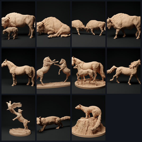 Cette image est l'image de catégorie pour la sortie 23_11: Osteuropa-figures animales et miniatures animales pour diorama