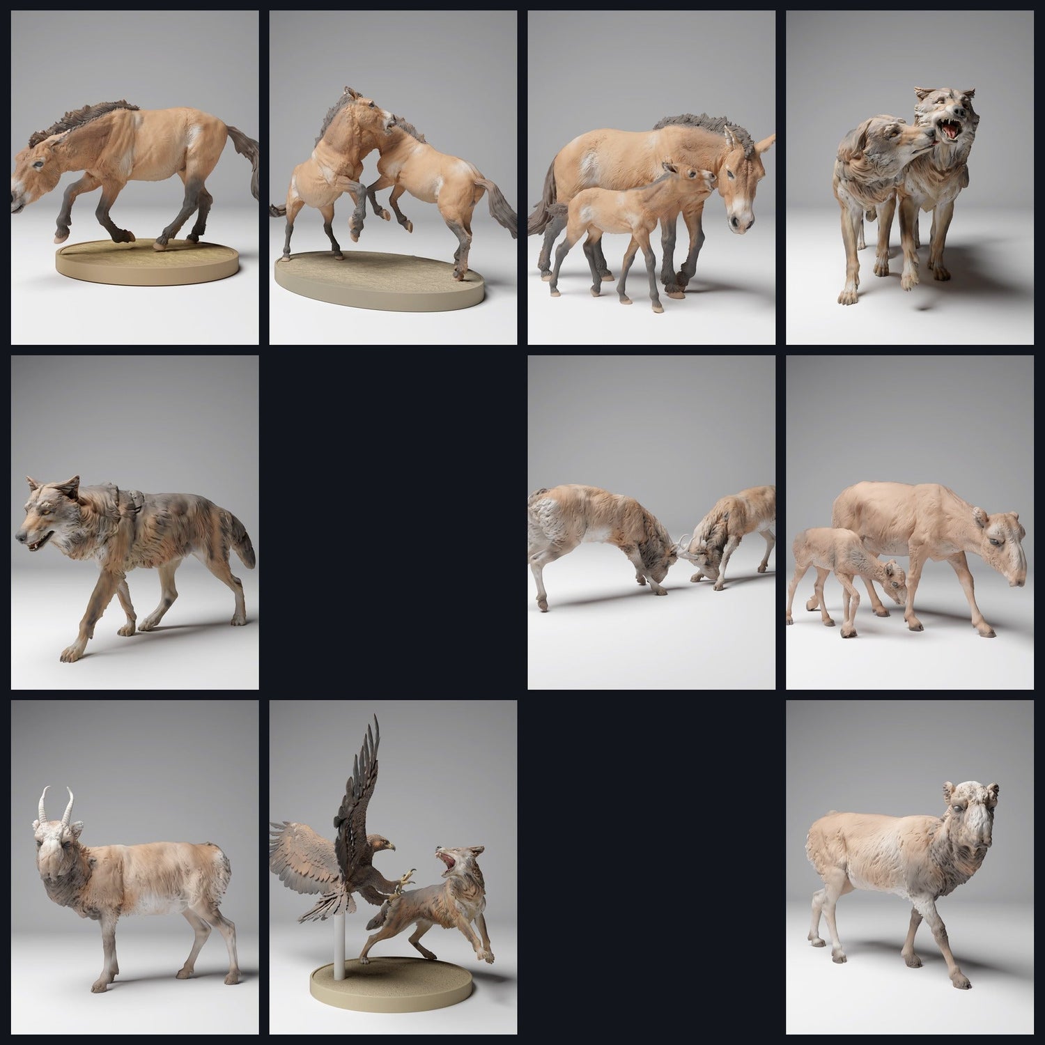 Cette image est l'image de catégorie pour la sortie 24_12 : Mongolische Tierfiguren für Diorama und Modellbau