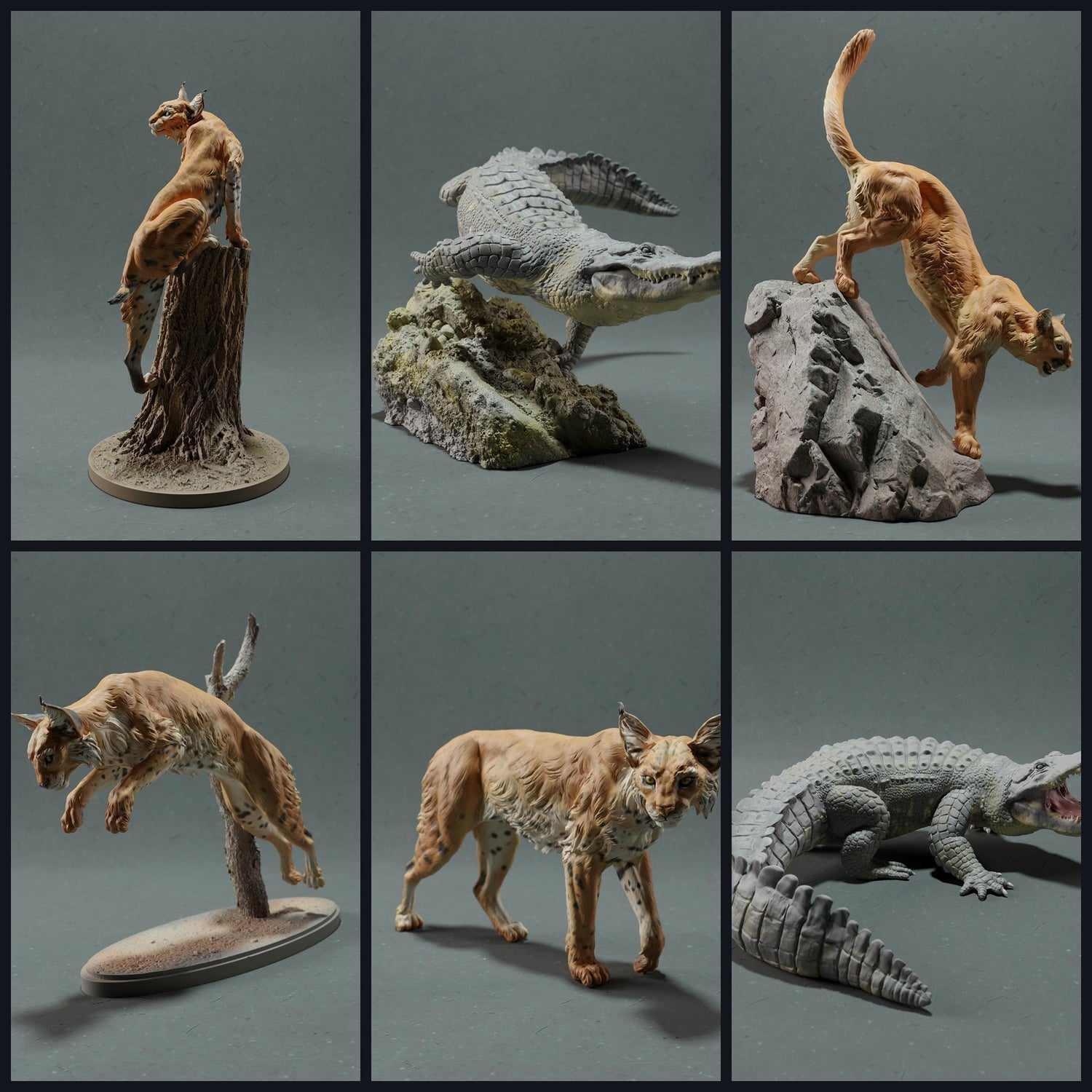 Cette image est l'image de catégorie pour la sortie 22_10 : Nordamerikanische Tierfiguren und Tierminiaturen für Diorama
