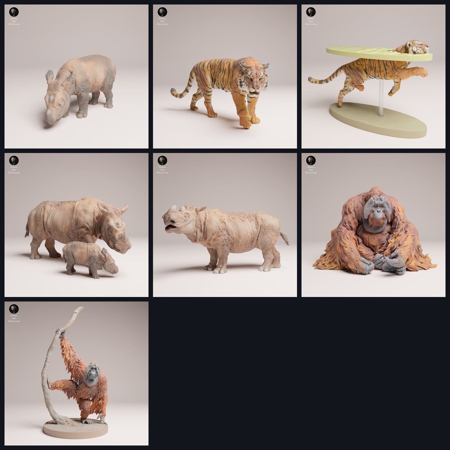 Cette image est l'image de catégorie pour la sortie 25_03: Sumatra-Jungle: Figurines animales & miniatures animales pour diorama