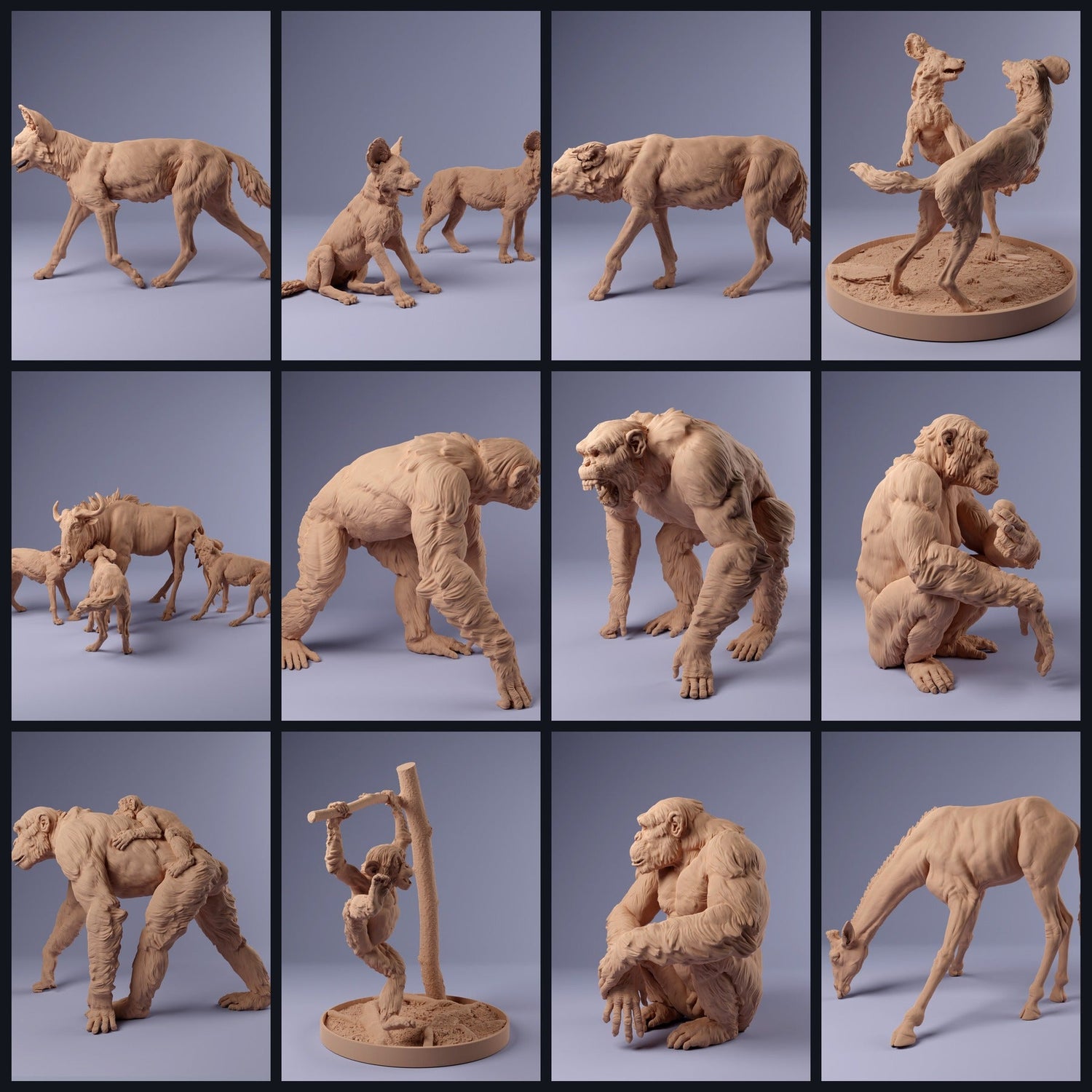 Cette image est l'image de catégorie pour la sortie 24_02 : Afrikanische Tierminiaturen & Tierfiguren für Diorama und Modellbau