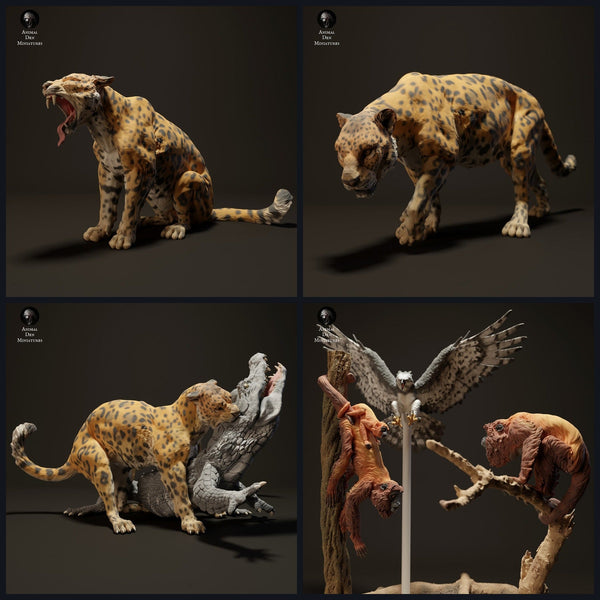 Cette image est l'image de catégorie pour la sortie 23_06: Südamerikanische Dschungel-miniatures d'animaux pour diorama et modélisme