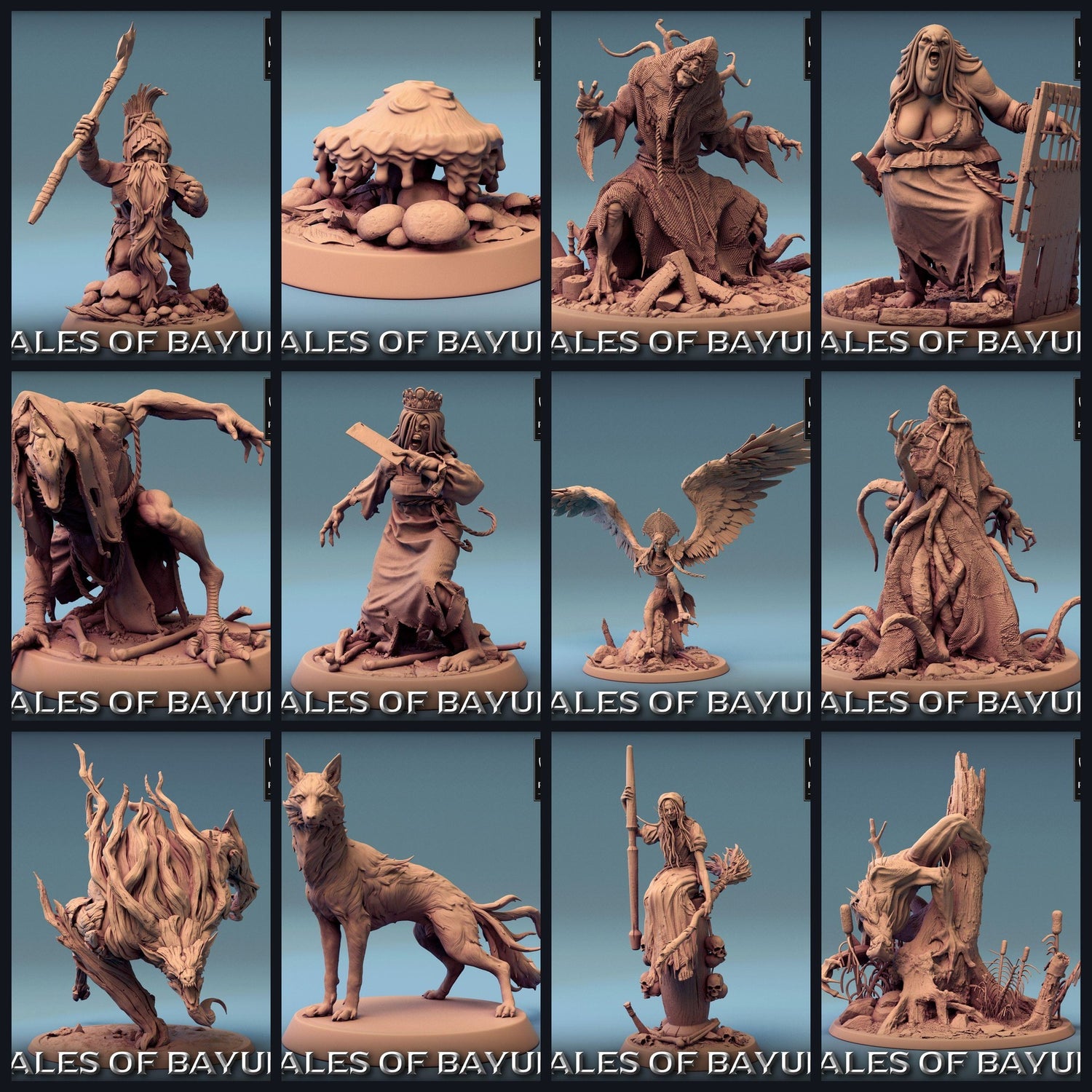 Cette image est l'image de catégorie pour la sortie 24_01 : Tales of Bayun - Chaman des forêts, Kikimora & Harpies