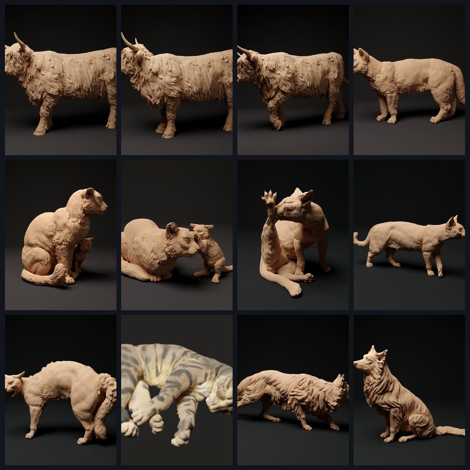Cette image est l'image de catégorie pour la sortie 24_01: Bauernhof-miniatures animales pour diorama et modélisme