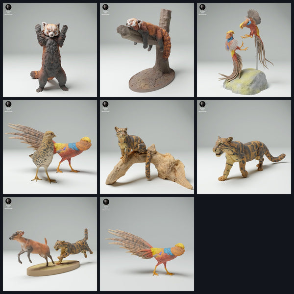 Cette image est l'image de catégorie pour la sortie 25_02 : Asiatische Tierfiguren und Tierminiaturen für Diorama und Modellbau