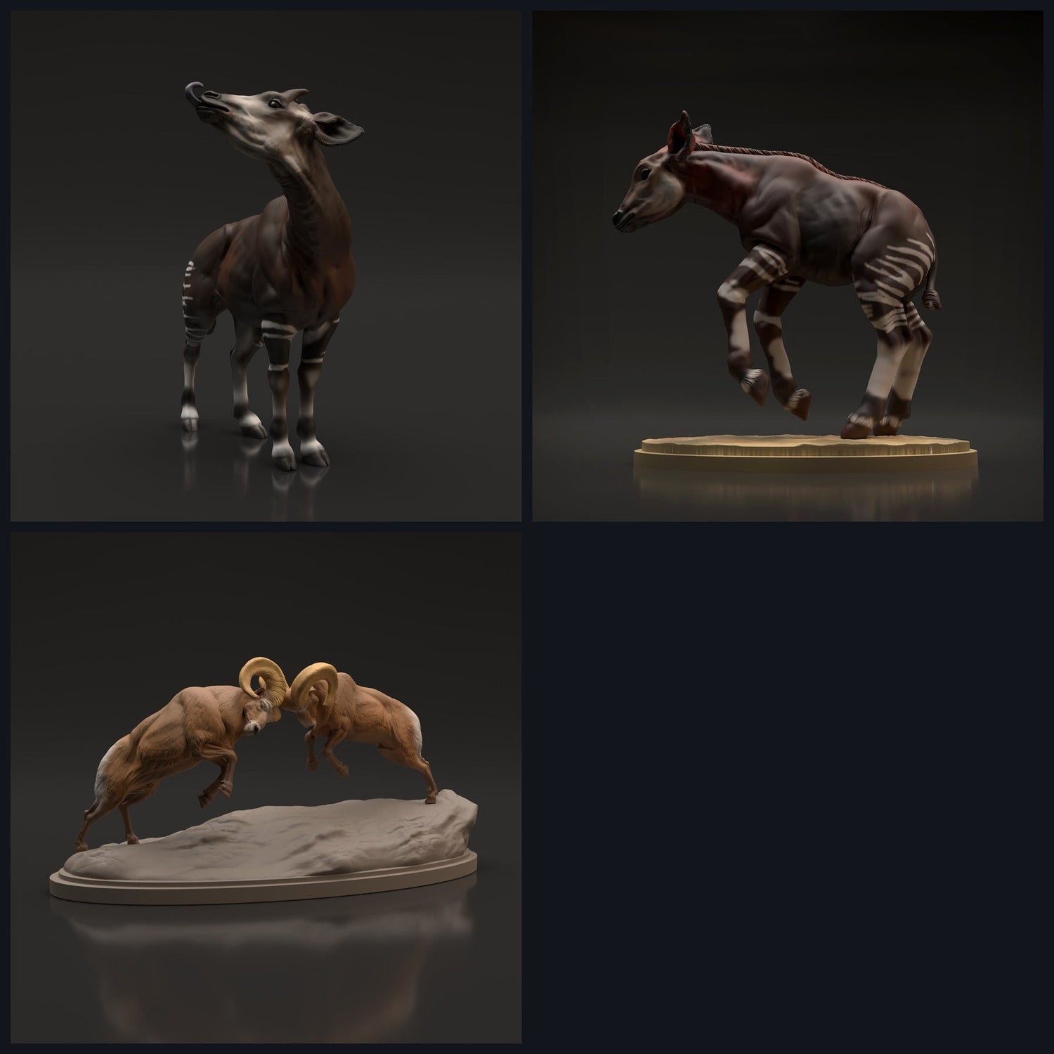 Cette image est l'image de catégorie pour la sortie 22_06 : Savannen - et des figurines d'animaux sauvages pour diorama et modélisme.