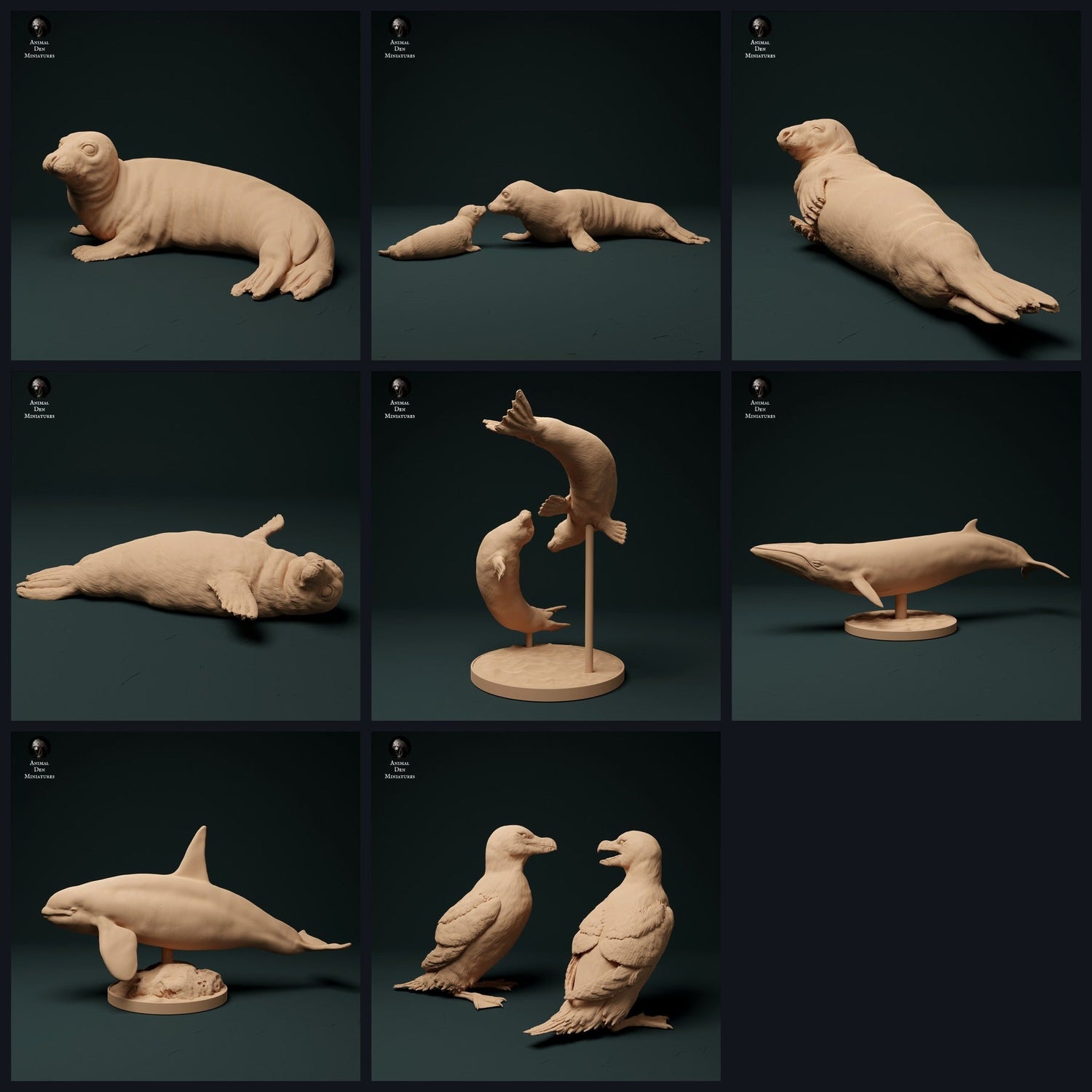 Cette image est l'image de catégorie pour la sortie 23_12 : Winter-miniatures marines et figures animales pour diorama