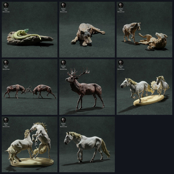 Cette image est l'image de catégorie pour la sortie 22_11 : Wildtierminiaturen und Tierfiguren für Diorama und Modellbau