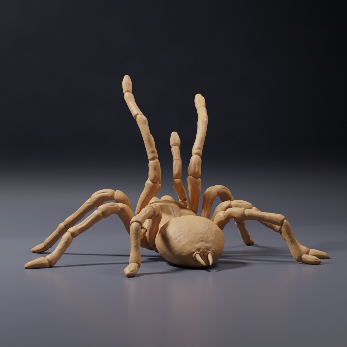 Photo du produit, figurine animale Animal Den Miniatures 4 : araignée : mygale de Goliath en position menaçante (26_10_02)