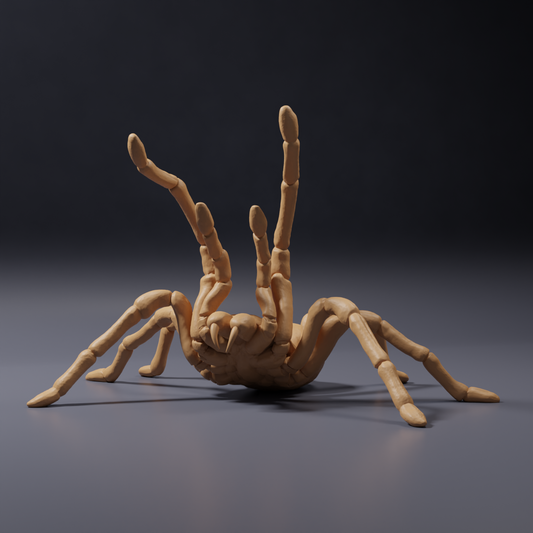 Photo du produit, figurine animale Animal Den Miniatures 0 : figurine d’arachnide : mygale de Goliath - posture menaçante (26_10_02)