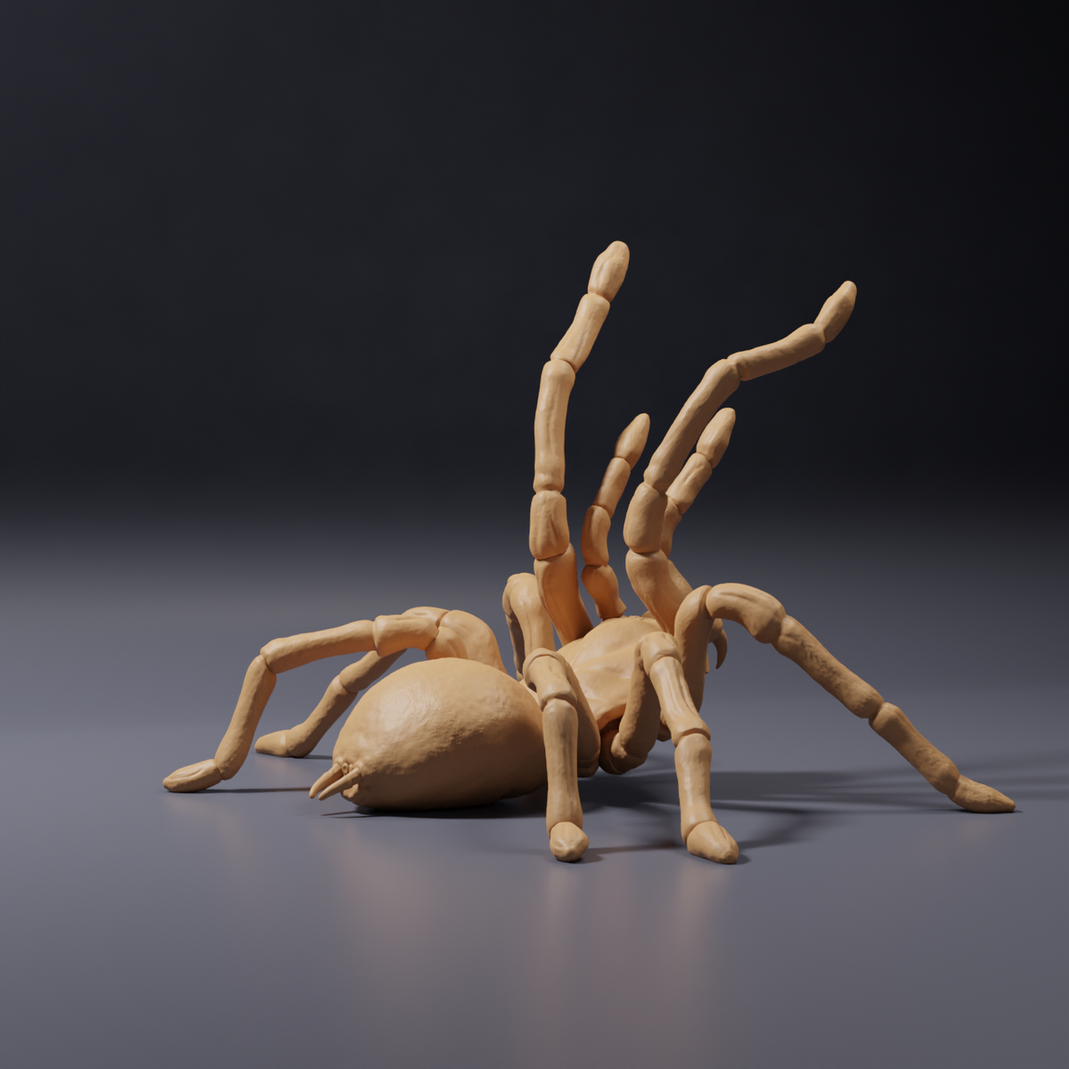 Photo du produit : figurine animale Animal Den Miniatures 5 : figurine d’araignée : mygale de Goliath - posture menaçante (26_10_02)