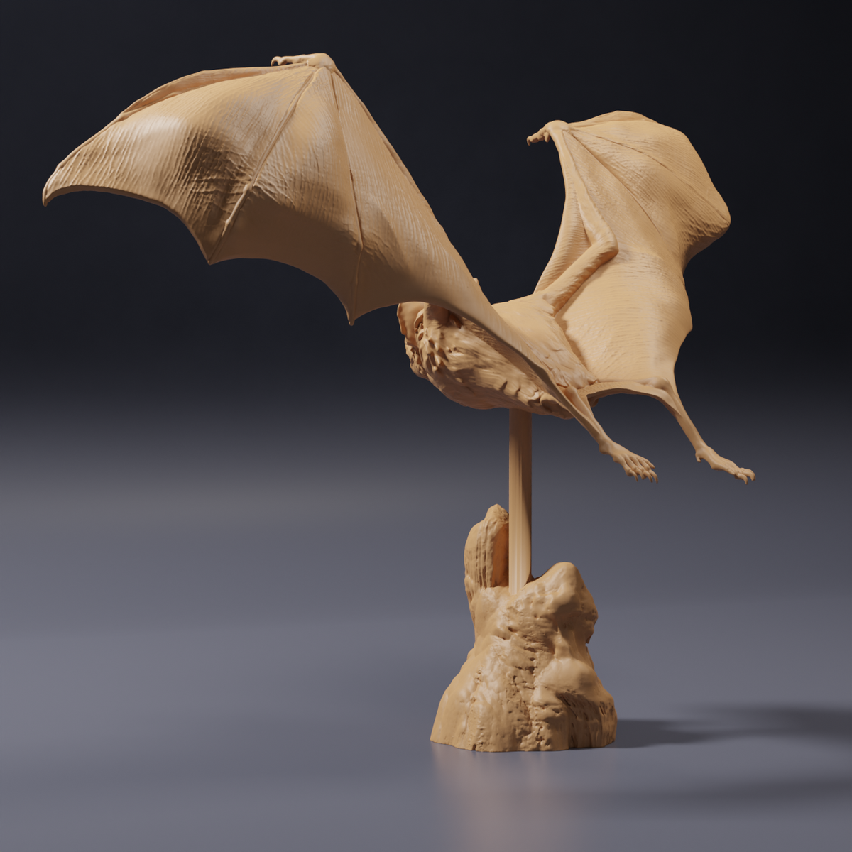 Photo du produit, figurine animale Animal Den Miniatures 4 : figurine de chauve-souris : vampire commun en vol (26_10_03)