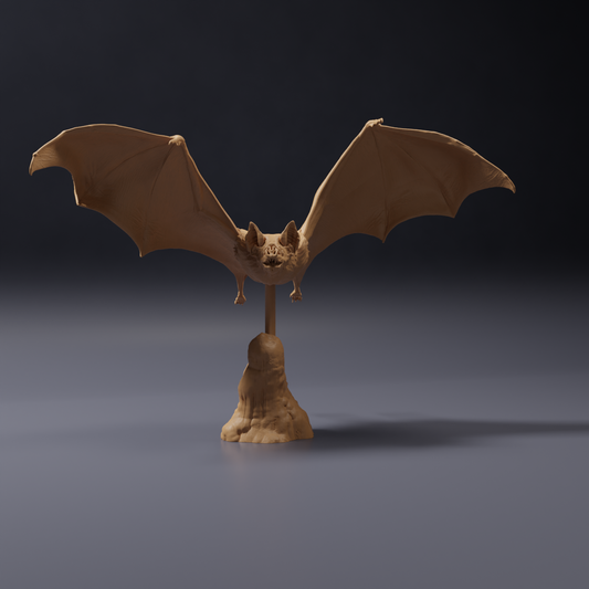 Photo du modèle animalier Animal Den Miniatures 0 : Figurine de chauve-souris : vampire commun - en vol (26_10_03)