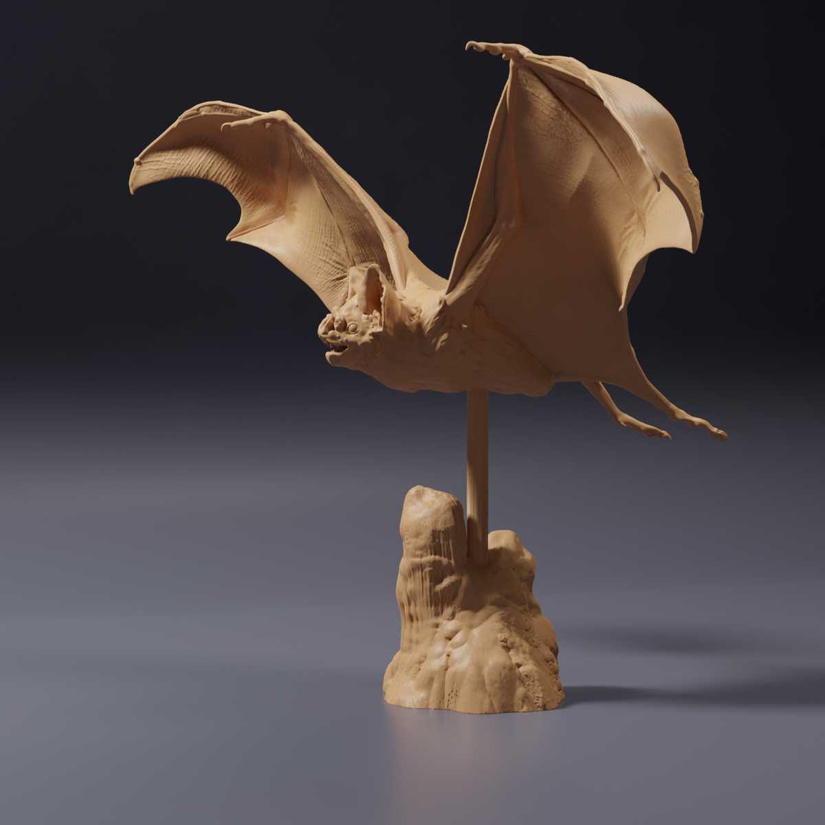 Photo du modèle animalier Animal Den Miniatures 3 : Figurine de chauve-souris : vampire commun en vol (26_10_03)