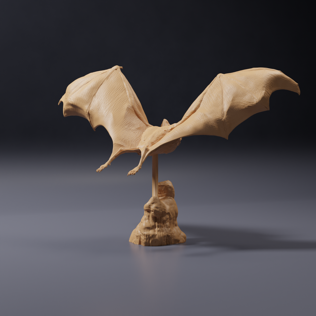 Photo du modèle animalier Animal Den Miniatures 5 : Figurine de chauve-souris : vampire commun - en vol (26_10_03)