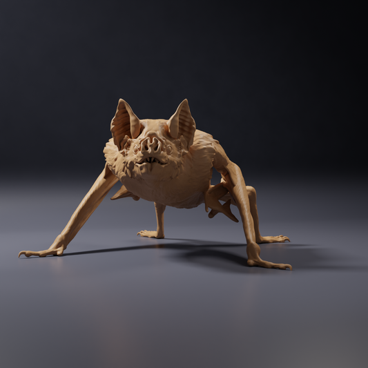 Photo de produit, figurine animalière Animal Den Miniatures 0 : chauve-souris, vampire commun accroupi (26_10_04)