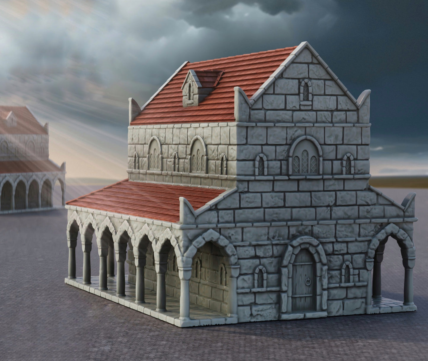 Produktfoto Tabletop 28mm The Printing Goes Ever On (TPGEO)  0: Haus A Ivory City - Gebäude Königreich Gonthan -  Tabletop Terrain